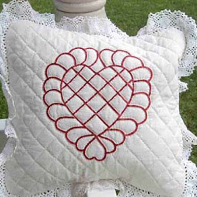 Use your quilt stencils to trace an outline, then go over with Iron-on Ribbon