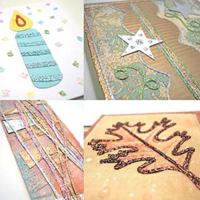 Iron-on Ribbon makes it look like you've embroidered on paper