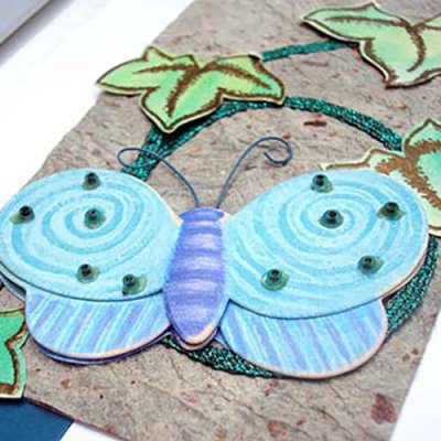 Iron-on ribbon looks like you've embroidered on paper