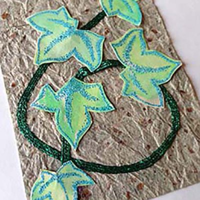 Iron-on ribbon looks like you've embroidered on paper