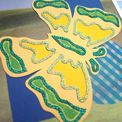Kreinik Iron-On Braid works well on paper and scrapbooks