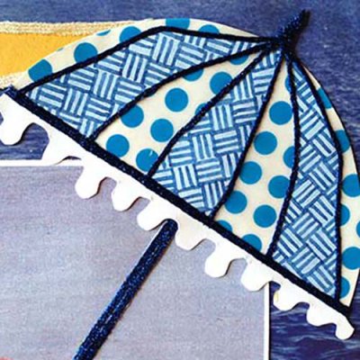 Kreinik Iron-On Braid works well on paper and scrapbooks