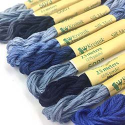 Kreinik Blue Italian Silk Set