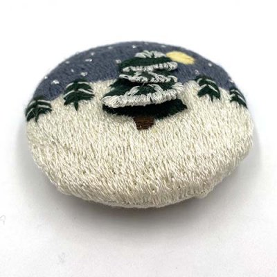 Starry Night Stumpwork Ornament