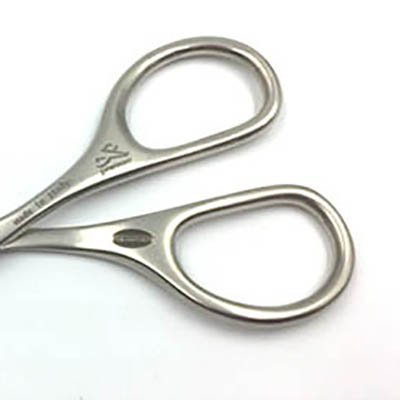 3.75" Ring Lock Matte Chrome Scissors x303