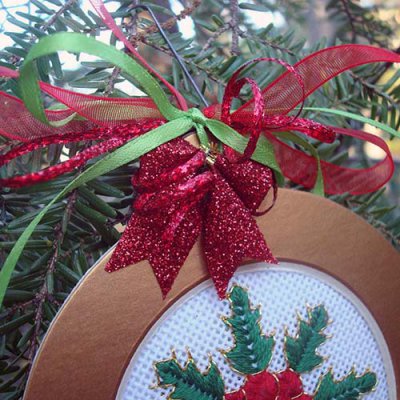 A Berry Holly-day ornament