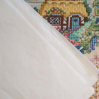 Protect your stitchery with acid-free tissue