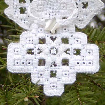 Hardanger Angel Ornament