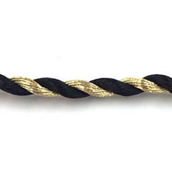 Black & Gold 2.5MM Torsade