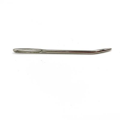 The bent point of the Bent Weaver's Needle is used by needlepointers to lay a thread smoothly in stitches