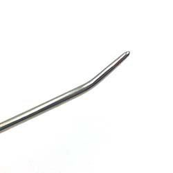 A bent weaver's needle is used for both weaving and embroidery