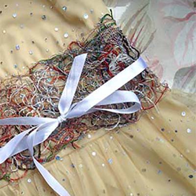 Use bits with water soluble stabilizer to create your own textile
