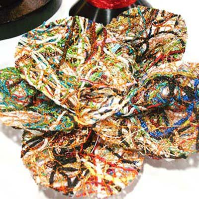 Metallic Bag O' Bits and water soluble stabilizer