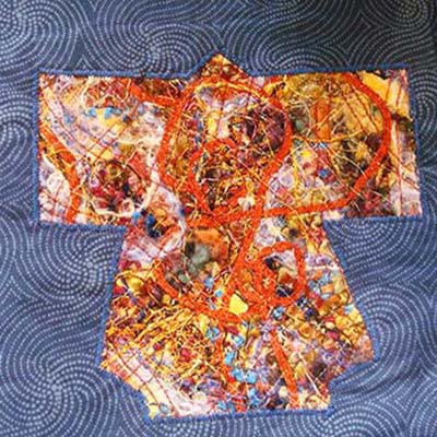Use bits with water soluble stabilizer to create your own applique