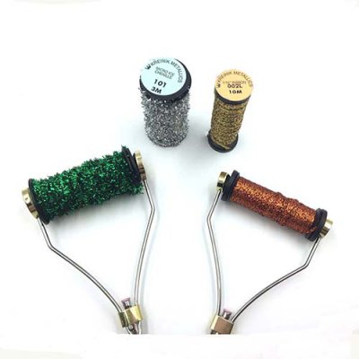 Two sizes of Kreinik Bobbins to fit all Kreinik thread spools for fly tying