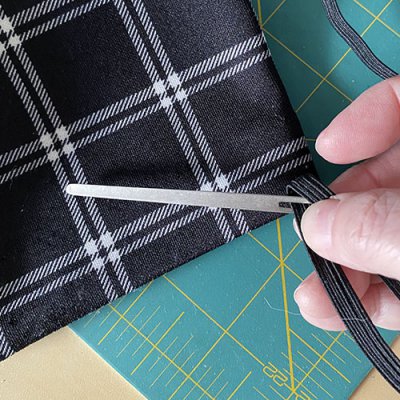 Use to thread elastic in a waist band