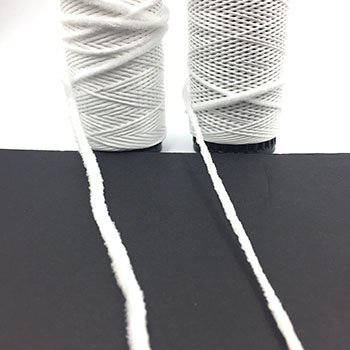 Kreinik Flat Elastic comes in two widths: 1/8" and 1/4"