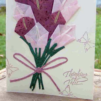 Make a bow using iron-on thread