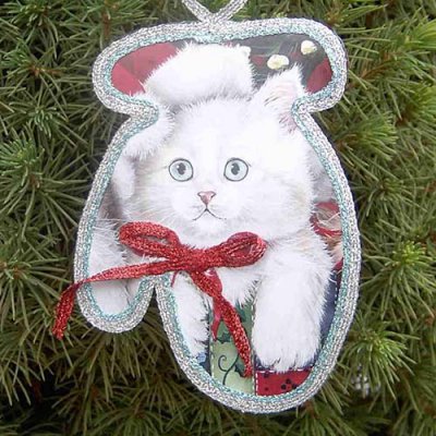 Tie a bow, then iron it onto paper