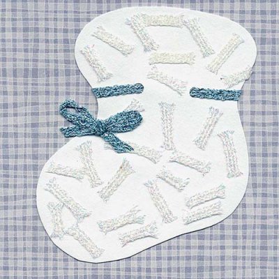 Make a bow using iron-on thread