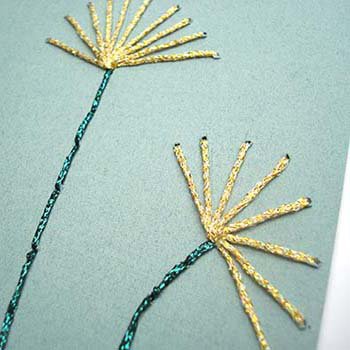 Kreinik Fine #8 Braid in papercrafting