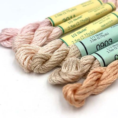 Kreinik Silk Mori Caucasian tones