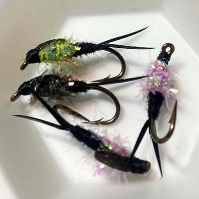 Custom Flies by Vern-O using Micro Ice Chenille