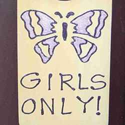 Girls Only Sign