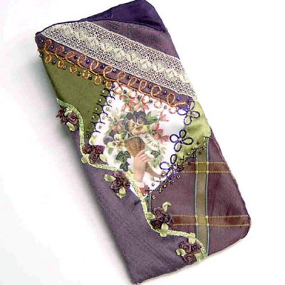 Crazy Quilted Eyeglass Case