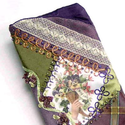 Crazy Quilted Eyeglass Case
