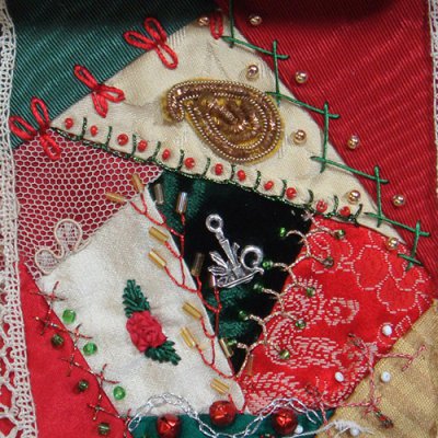 Crazy Quilt Christmas Gift Cracker