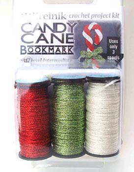 Includes instructions and three spools of Kreinik metallic threads to crochet one bookmark