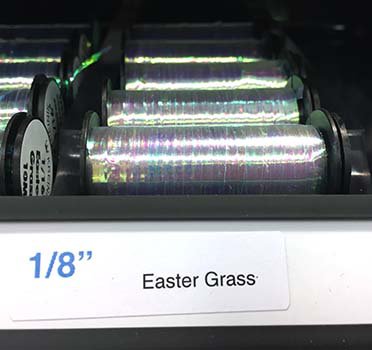 Easter Grass looks like glass