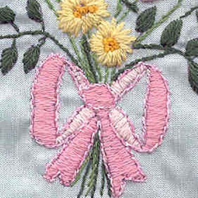Embroidered bouquet
