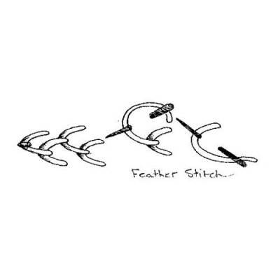 Feather Stitch or Feathered Chain