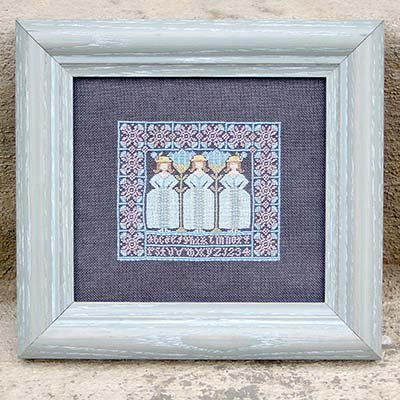 Dollhouse Miniature Petit Point Needlework Frame KIT SAMPLER