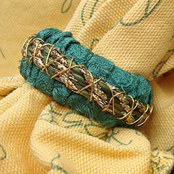 Golden Holiday Napkin Rings