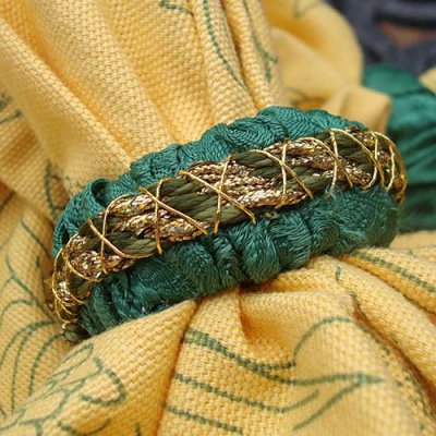 Golden Holiday Napkin Rings