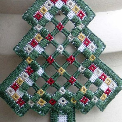 Hardanger Tree Ornament