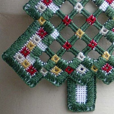 Hardanger Tree Ornament