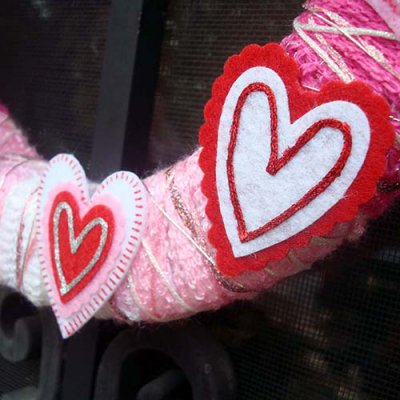 Sparkling Valentine's Day Wreath