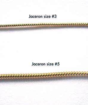 Note the size difference between Jaceron #3 and #5