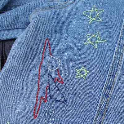 Embroidered denim jacketKids Denim Jacket