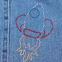 Embroidered denim jacket