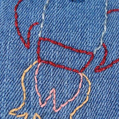 Embroidered denim jacket