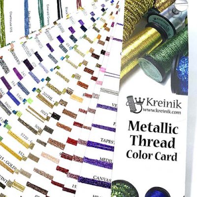 Braid colors can be found in the Metallic Color Card