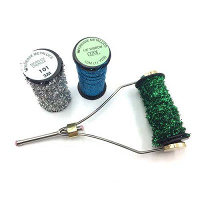 Fly tying bobbin for Kreinik's large spools