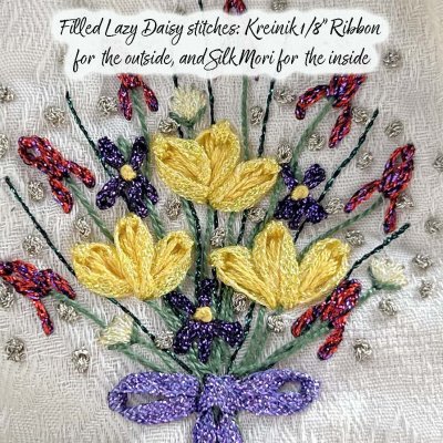 How one stitch can make different flowers