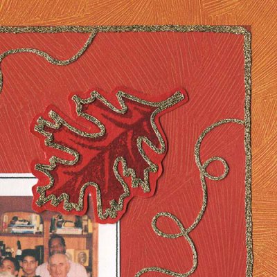 Iron-on Braid works well on paper and scrapbooks