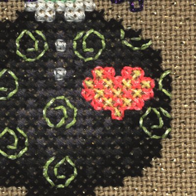 Kreinik glow-in-the-dark thread when not glowing